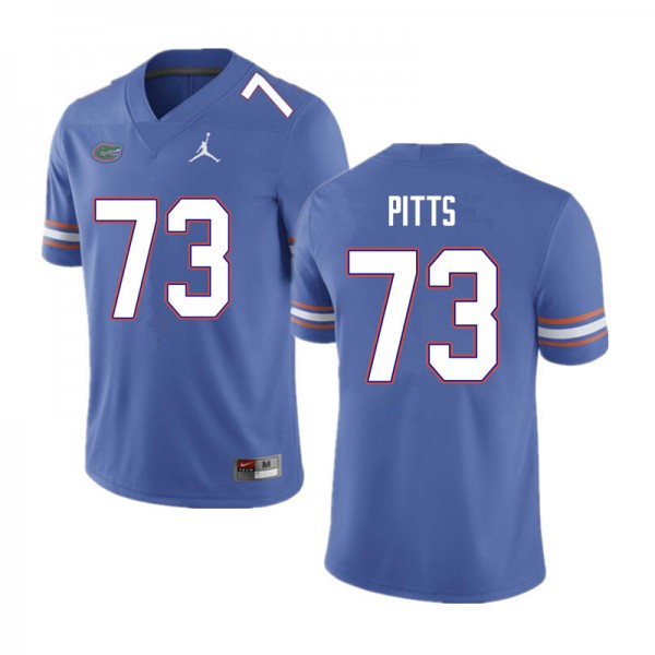 Men #73 Mark Pitts Florida Gators College Football Jerseys Blue
